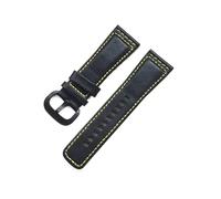 SLCHJX 28 mm Classical Greatin Leather Watch Band pour sept bracelets de bracelet marron noir de sept