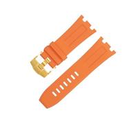 SLCHJX 28 mm Nature Fluorine Soft FKM Bracelet en caoutchouc Accessoires de montre pour le bracelet AP pour Audumars et Piguet Belt 15710/15703 pas Qucik Release