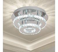 SLCHJX 36W Crystal Plafond Lilaires de Plafond à LED Moderne Lustre d'éclairage de plafonnier plafonnier, pour Chambre à Manger Coucher Le Salon Foyer