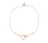 SLCHJX Aiamond - Bracelet réglable en forme de cœur d'amour pour femme, doux, fait à la main