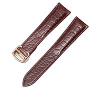 SLCHJX Alligator Geuthesine Leather Watch Strap pour réservoir en solo London Calibo Leather Watch Band Men and Women 16 mm 18 mm 20mm 22 mm