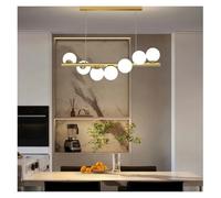SLCHJX Balles en Verre de Suspension de Lustre Long au Plafond