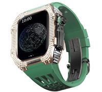 SLCHJX Band de montre en caoutchouc Titanium lunette , pour 8/7 45 mm Watch Accessory Remplacement Titanium Luxury Case avec outil