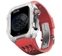 SLCHJX Band de montre en caoutchouc Titanium lunette , pour 8/7 45 mm Watch Accessory Remplacement Titanium Luxury Case avec outil