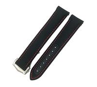 SLCHJX Band de montre en nylon 19 mm 20 mm 21 mm pour Omega Seamaster Diver 300 AT150 Planet Ocean EXT COURVE BLEU BLEU BLEAT WORD WORD (Couleur: Blue Jaune, taille: 20 mm)