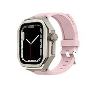 SLCHJX Bande de montre en caoutchouc en alliage métalle