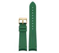 SLCHJX Bande de montre en caoutchouc pour Tudor Black Bay Gmt Watch Strap Curbed Ending Backle Black Blue Red 22 mm Bande de bracelet