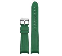SLCHJX Bande de montre en caoutchouc pour Tudor Black Bay Gmt Watch Strap Curbed Ending Backle Black Blue Red 22 mm Bande de bracelet