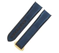 SLCHJX Bande de surveillance en caoutchouc pour Omega Seamaster pliage de déploiement de boucle boucle fermle de luxe en nylon en nylon bracelet de bracelet accessoires