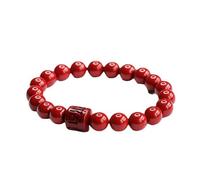 SLCHJX Bracelet Cinnabar authentique avec bracelet proverbe de sable en or violet