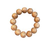 SLCHJX Bracelet de bois d'agar de chanvre Hainan Bracelet 13 billes sculptées à la main Perles de bois d'agar