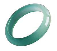 SLCHJX Bracelet de jade vert léger naturel Natural Wangfu Ice Bracelet Bracelet Emerald Color Gift For Girlfriend and Mom (61-62 mm)