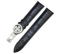 SLCHJX Bracelet de montre en cuir véritable avec boucle papillon pour Aquanaut PP 5167A 19 mm, 20 mm, 21 mm, 22 mm, 19mm