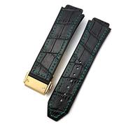 SLCHJX Bracelet de montre Hublot en caoutchouc de vachette de 25 à 19 mm pour homme et femme, 25-19mm
