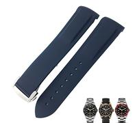 SLCHJX Bracelet de montre Tudor Black Bay pour homme avec boucle pliable en caoutchouc 20 mm et 22 mm, 19mm