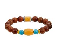 SLCHJX Bracelet de perles Bodhi en bois de séquoia, Bracelets de perles de prière bouddhiste, Bracelets pour femmes et hommes, bijoux à la mode, artisanat fait à la main