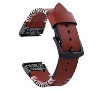 SLCHJX Bracelet de sangle en cuir de 22 mm 26 mm pour Fenix 7 7x 6 6x Pro 5 5x Plus EPIX Smartwatch EasyFit RELATION BANDBANDS WATCH