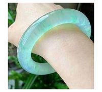 SLCHJX Bracelet émeraude pour dames Jade Ice Floating Jade Stone Bracelet (56-58 mm)