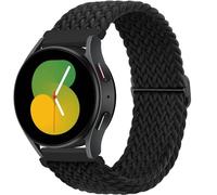 SLCHJX Bracelet en nylon pour Galaxy Watch 7 6 5 4 40 mm 44 mm 6Classic 43/47 mm 20 mm 22 mm Bande en boucle solitaire pour montre 3 4 Pro, noir, 20mm