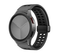 SLCHJX Bracelet en silicone pour montre 4/5/6 40 44 mm 5 Pro 45 mm Boucle magnétique Galaxy Watch 4/6Classic 42 43 mm 46 47 mm, Watch 4 5 40mm 44mm