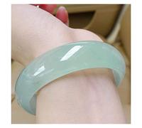 SLCHJX Bracelet flottant fait à la main en jade pour femme, cadeau de fête (59-60 mm), 59-60MM, A