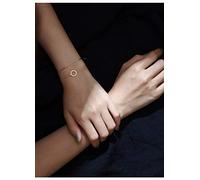 SLCHJX Bracelet Sfashion Bracelet de Cercle Simple Double Couche Rétro Tempérament Retro-Tempérament créatif Mignon Sweet Personomy Birthday