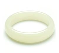 SLCHJX Bracelet véritable bracelet de jade Hétian naturel kunlun suet blanc bracelet bracelet jade Modèles féminins féminins pour les parents, cadeaux pour amis (62-64 mm)
