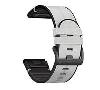 SLCHJX Broche de bande de montre en silicone en cuir pour Fenix 5 / 5x plus 6 / 6x Pro Fenix 7x 7 Bracelet intelligent 22 26 mm Quick EasyFit