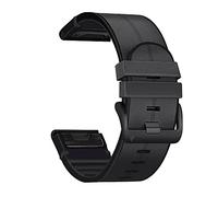 SLCHJX Broche de bande de montre en silicone en cuir pour Fenix 5 / 5x plus 6 / 6x Pro Fenix 7x 7 Bracelet intelligent 22 26 mm Quick EasyFit