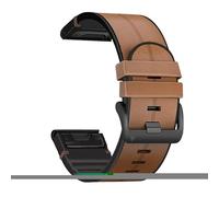 SLCHJX Broche de bande de montre en silicone en cuir pour Fenix 5 / 5x plus 6 / 6x Pro Fenix 7x 7 Bracelet intelligent 22 26 mm Quick EasyFit