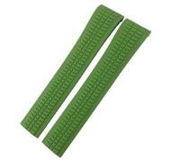 SLCHJX Broche en métal en caoutchouc Broche de montre 21 mm ajustement pour Patek 5167a 5167r Aquanaut Philippe PP Bracelets étanches marron