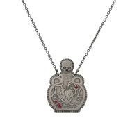 SLCHJX Collier de bouteille vintage pour les hommes Femmes ethniques Hip-hop Skull Gothic Heart Potion Pendant rétro Punk Jewelry Cosplay Accessoires
