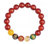SLCHJX Feng Shui Pixiu Cinnabar Bracelet pour hommes et femmes Lucky Red Corde Amulet 2025 Good Luck Charm Spiritual Gift Cinabar pour les hommes et les femmes Énergie positive Amulet