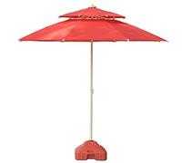 SLCHJX Garden Parasols Parasols 7,5ft / 230 cm Patio Tableau de Table de Jardin avec Bouton-Poussoir Inclinaison pour la Cour extérieure, marché des événements commerciaux de Plage, Camping, Parasol