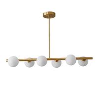 SLCHJX Globe Spoutnik Chandelier Pendants Lights 6-Light Gold Grand lustres Chandeliers Loge d'éclair