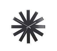 SLCHJX Horloge Murale Moderne, Mouvement de Quartz à Batterie, horloges murales Non ticles silencieuses, Noir