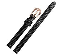 SLCHJX Lézard Imprimé CowHide en cuir Bande de montre en cuir pour dames Remplacement Watch blanc rouge ultra-mince 6 8 10 12 14 16 mm