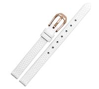 SLCHJX Lézard Imprimé CowHide en cuir Bande de montre en cuir pour dames Remplacement Watch blanc rouge ultra-mince 6 8 10 12 14 16 mm