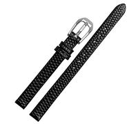 SLCHJX Lézard Imprimé CowHide en cuir Bande de montre en cuir pour dames Remplacement Watch blanc rouge ultra-mince 6 8 10 12 14 16 mm