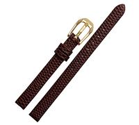 SLCHJX Lézard Imprimé CowHide en cuir Bande de montre en cuir pour dames Remplacement Watch blanc rouge ultra-mince 6 8 10 12 14 16 mm
