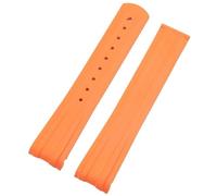SLCHJX NOUVELLE FKM FKM FLUOR CASSIQUE CURVE CURVE POUR OMEGA STRAP POUR SEAMASTER 300 PLANGE BANDE DE BOUCLE DE BOUCLE DE PLACE EN EAVEMENT