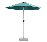 SLCHJX Parasols de jardin extérieur 2,7 m de parasol de jardin parasol avec poignée de manivelle, poteau en alliage en aluminium épaissi et tissu en revêtement PU, résistance au vent