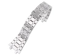 SLCHJX Pour AP Royal Oak Fine Steel Watch Band 15400/26331/15500 Men Watch Chain 26 mm 28 mm ACCESSOIRES