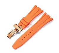 SLCHJX Pour AP Royal Oak Offshore 15400/15202/15703 bracelet de montre en caoutchouc et silicone pour hommes 27 mm 28 mm, 27mm
