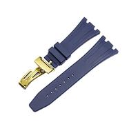 SLCHJX Pour AP Royal Oak Offshore 15400/15202/15703 bracelet de montre en caoutchouc et silicone pour hommes 27 mm 28 mm, 27mm