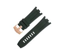 SLCHJX Pour Audumars et Piguet Belt 15710/15703,28mm Nature Fluorine Soft FKM Bracelet en caoutchouc