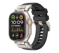 SLCHJX Pour bande 49 mm 46 mm 45 mm 44 mm 42 mm FluorUbber Watchbands 10e sangle FKM imperméable