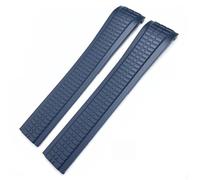 SLCHJX Pour Patek Aquanaut Philippe Strap 5164A 5167A Black Blue Rubber Soft Rubber Curbed Bracelets 21 mm Bands Watchs