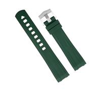 SLCHJX Pour STRAP OMEGA SEAMASTER 300 Bracelets de montre de montre de plongée Boucle de broche 20 mm Qualité d'extrémité courbe FKM FLUORO Rubber NOUVELLESBANDS
