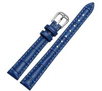 SLCHJX Pour toute bande de montre en cuir de marque pour les filles et l'étudiant Crocodile Grain Band 10 12 14 16 18 mm brun noir rouge blanc sangle